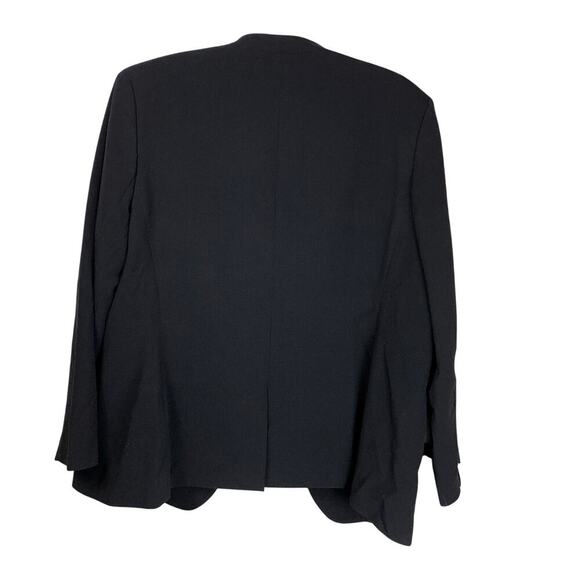 Bar III Black Open Front Boxy Blazer Plus Size 1X NWT Polished Career Jacket - Picture 3 of 8
